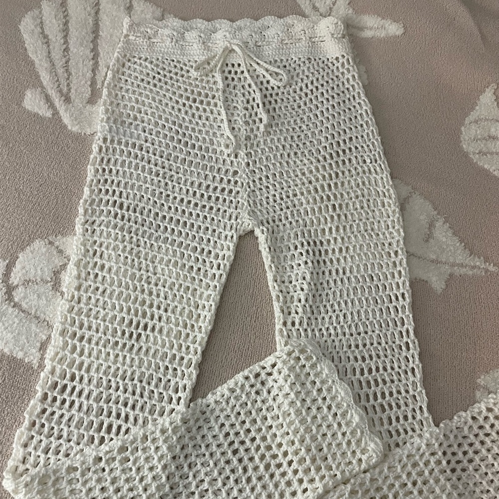 Amaryllis High Current Crochet Pants